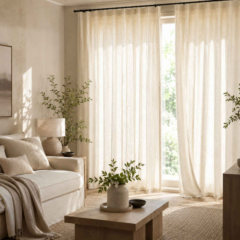 Velmorasa™ LinenGlow Light Filtering Curtains