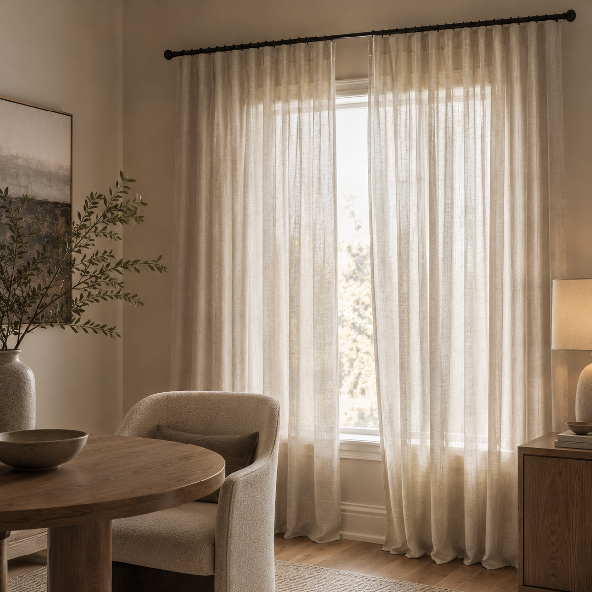 Velmorasa™ SoftPrivacy Semi-Sheer Drapes