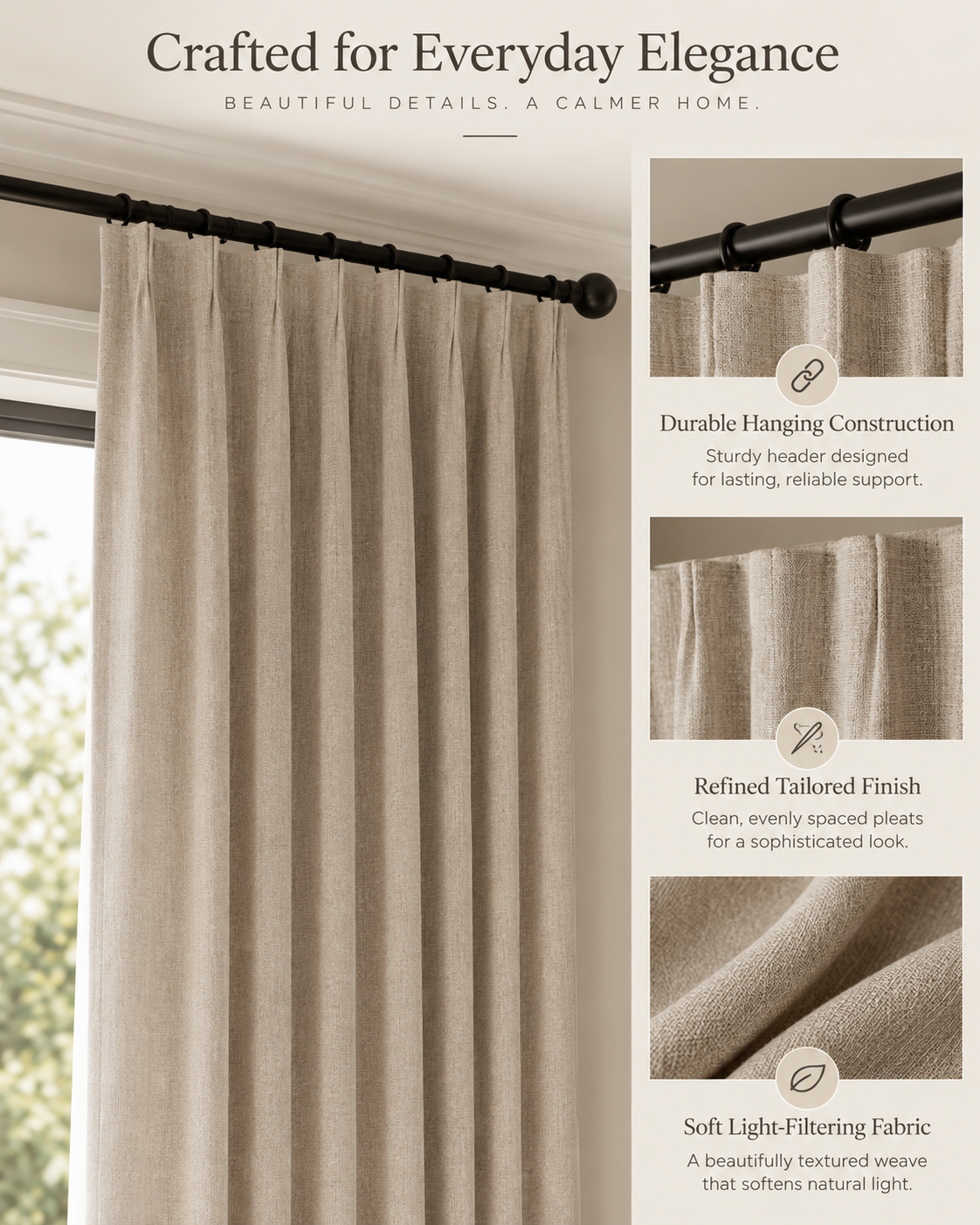 Velmorasa™ WideVista Patio Door Curtains