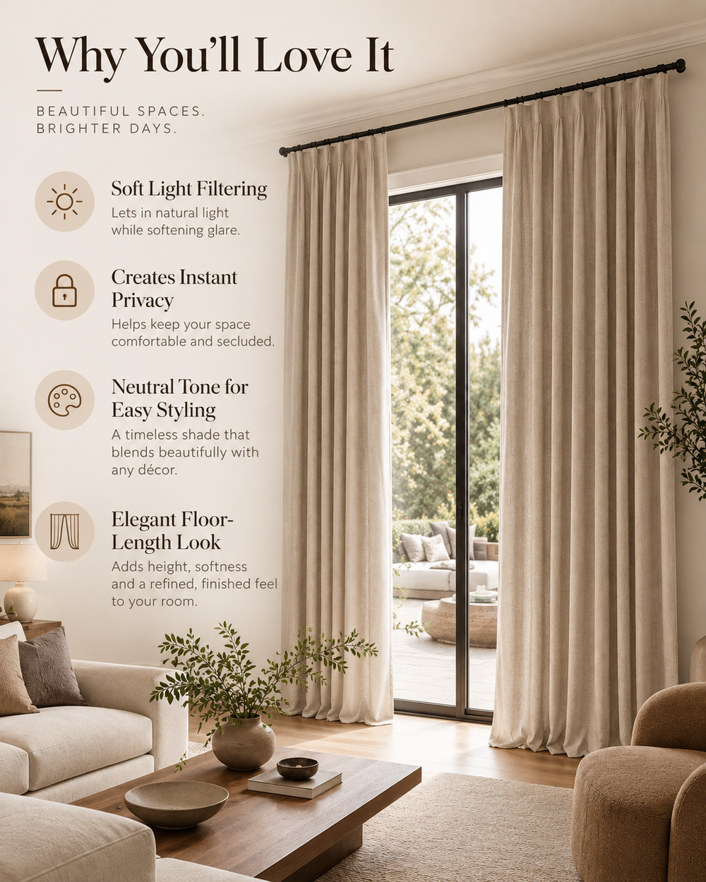 Velmorasa™ WideVista Patio Door Curtains