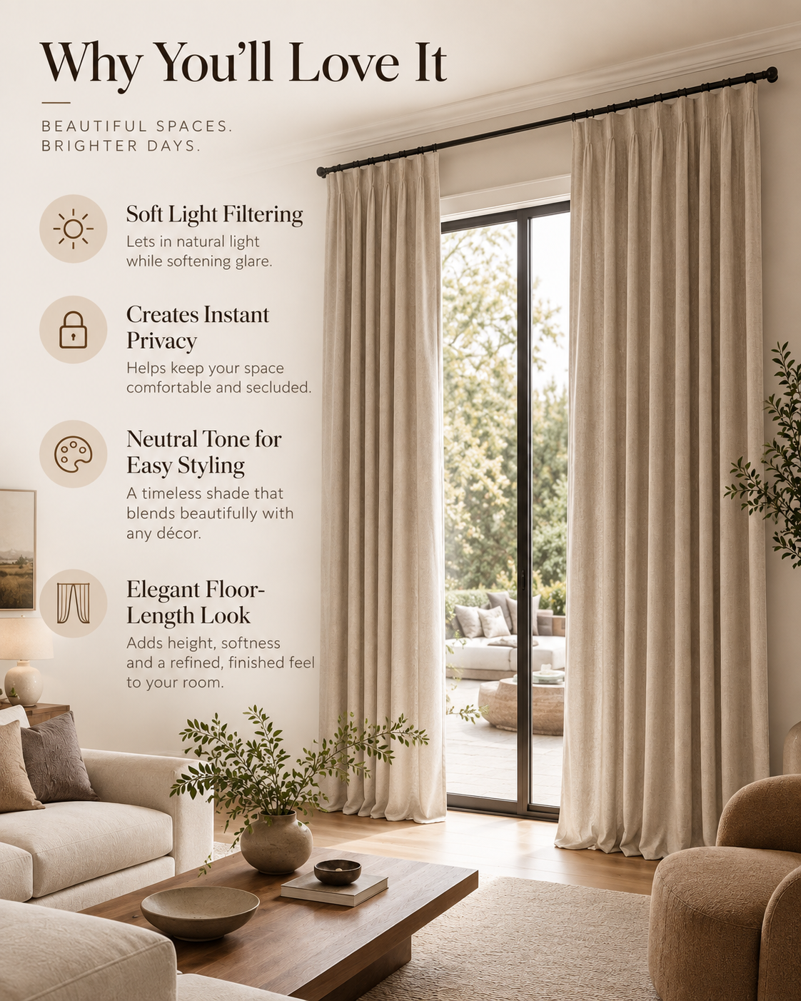 Velmorasa™ WideVista Patio Door Curtains