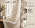 Velmorasa™ SoftPrivacy Semi-Sheer Drapes