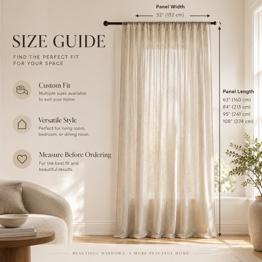 Velmorasa™ SoftPrivacy Semi-Sheer Drapes