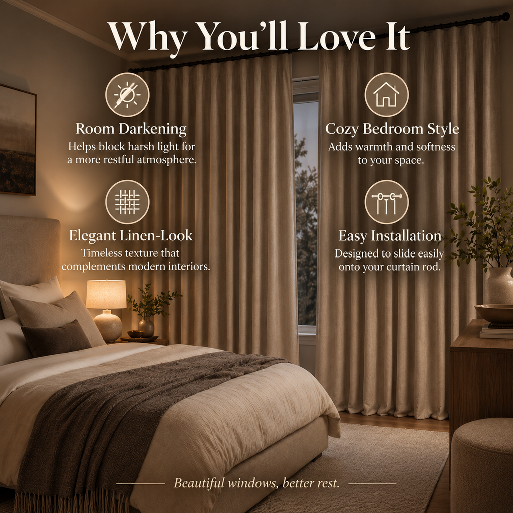 Velmorasa™ QuietNest Bedroom Curtains