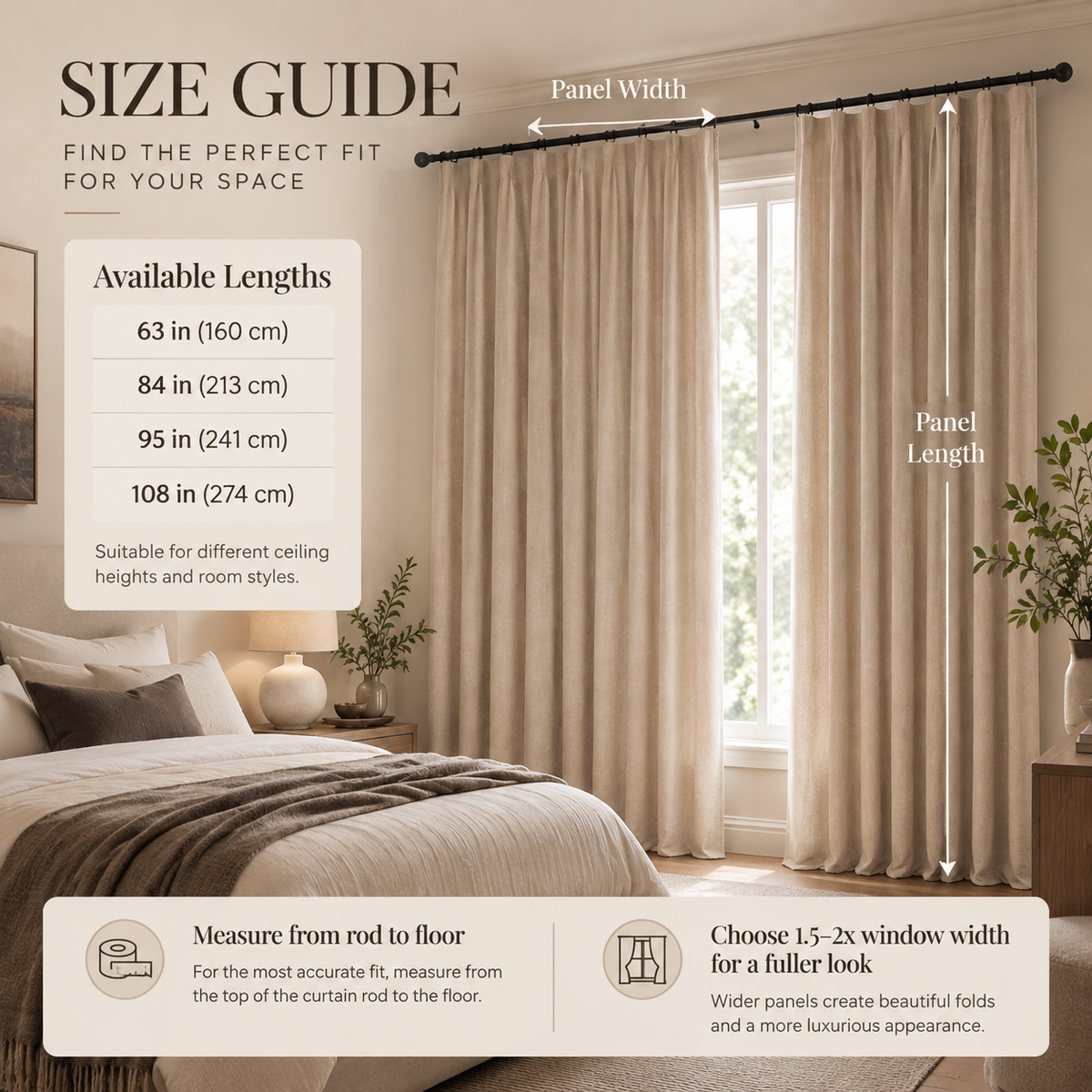 Velmorasa™ NightHaven Blackout Curtains