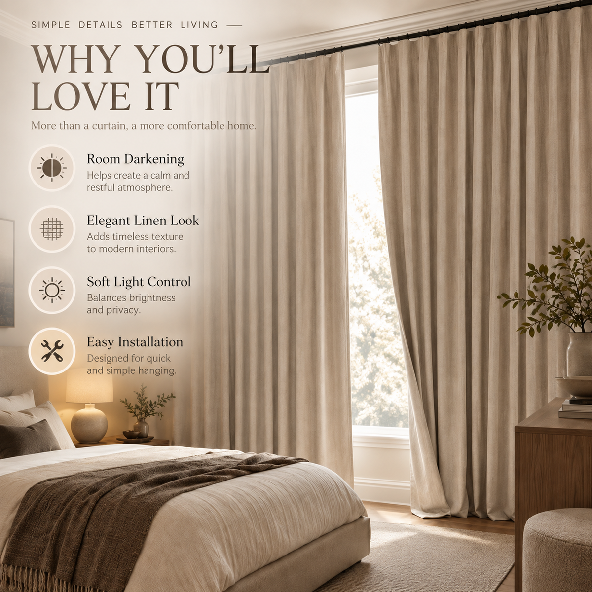 Velmorasa™ NightHaven Blackout Curtains