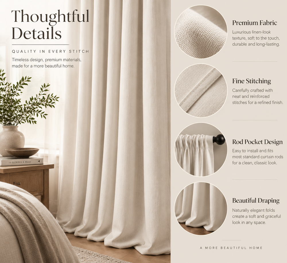 Velmorasa™ GrandPleat Pinch Pleat Curtains
