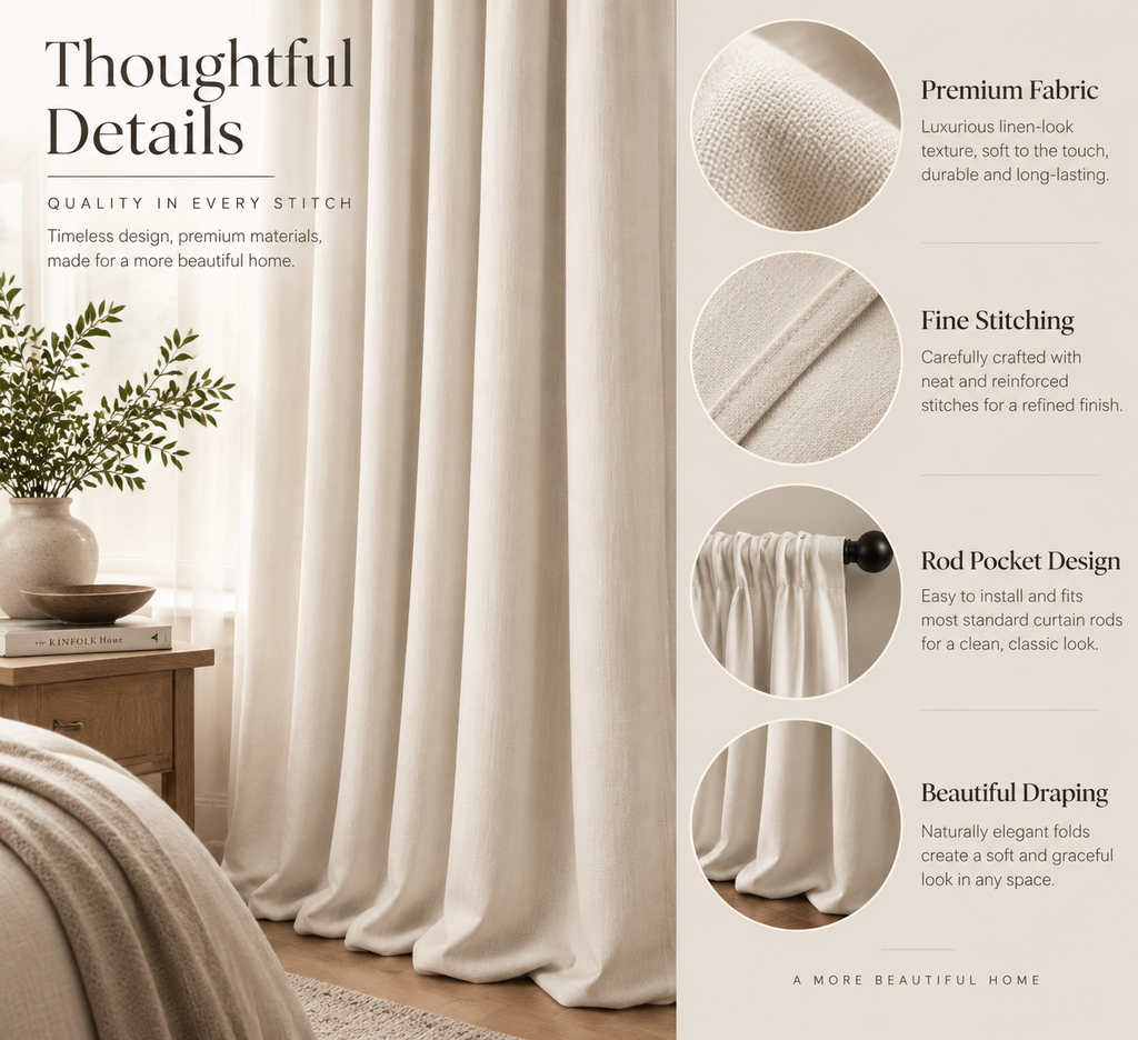 Velmorasa™ GrandPleat Pinch Pleat Curtains
