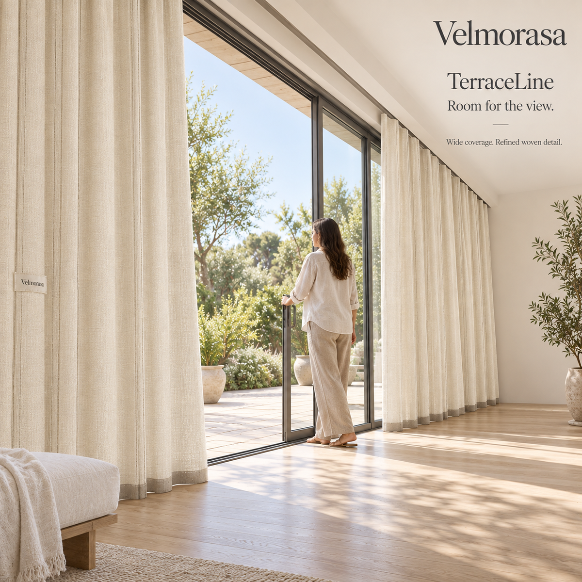 Velmorasa™ TerraceLine Wide Patio Curtains