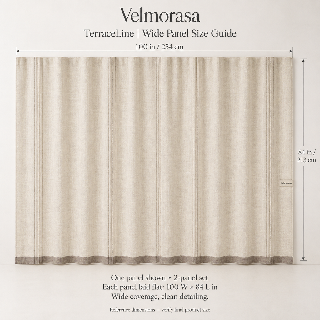 Velmorasa™ TerraceLine Wide Patio Curtains