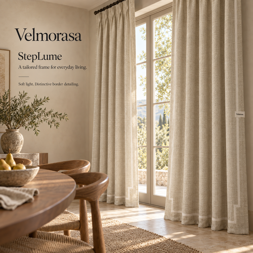 Velmorasa™ StepLume Tailored Linen Curtains